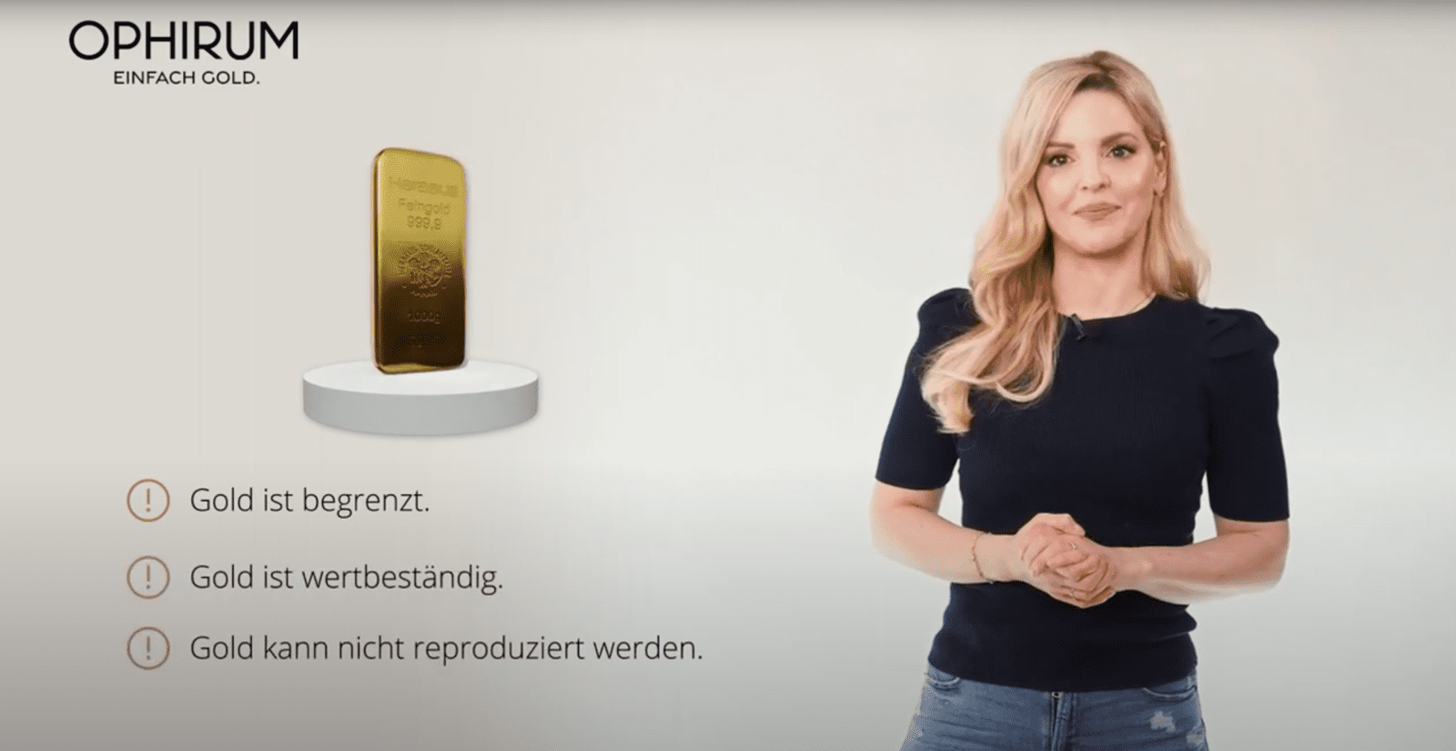 Cornelia Eidloth - Börse - Moderatorin - Producerin - Gold - Ophirum