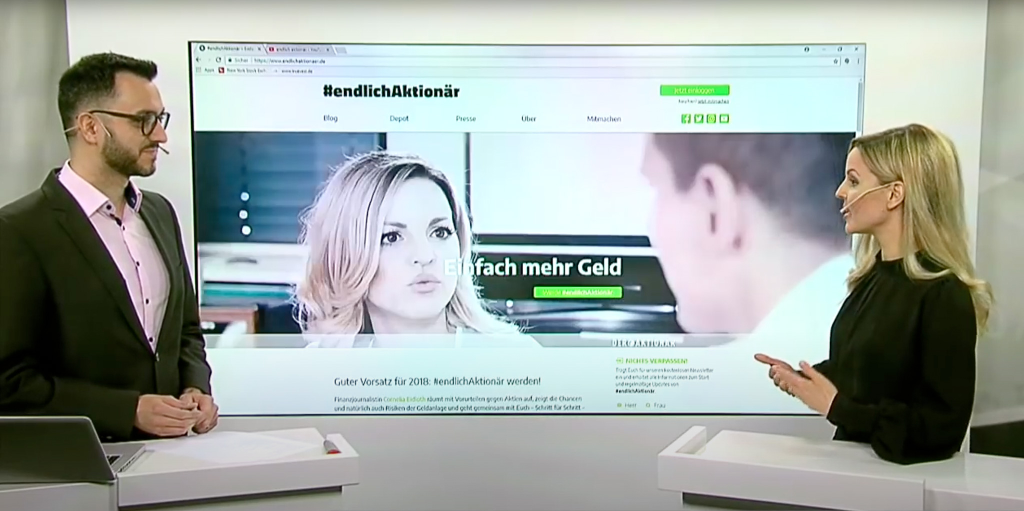 Cornelia Eidloth - Börse - Moderatorin - endlich Aktionär