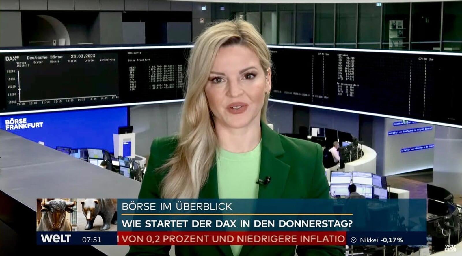 Cornelia Eidloth - Börse - Moderatorin - Welt